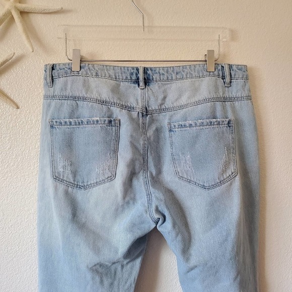 Adam Levine The Girlfriens Distressed Doddled Straight Leg Jeans Size 17 Women - Picture 10 of 11